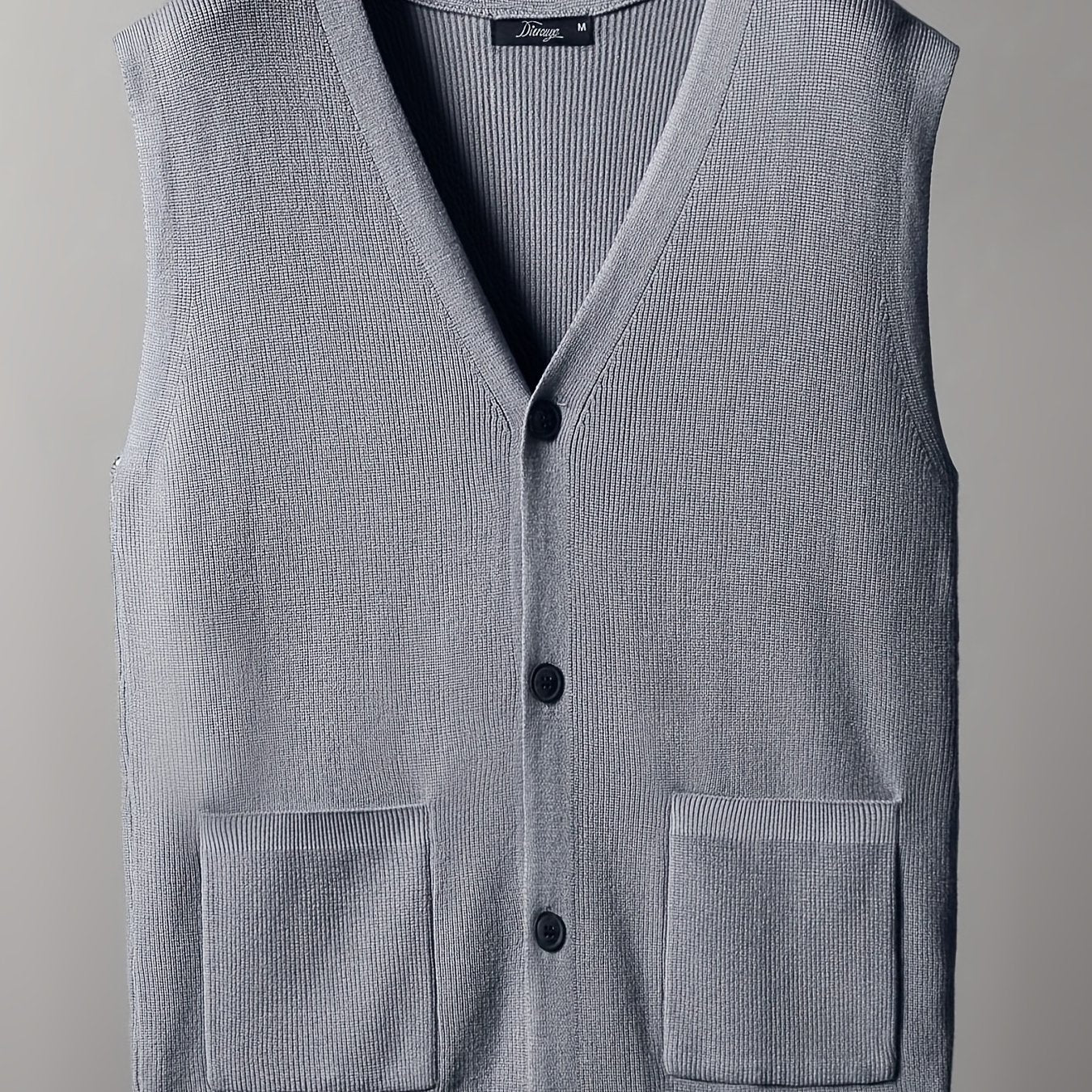 gbolsos  Plus Size Knitted Sweater, Men's New Cardigan Vest, Autumn And Winter Oversized Loose Fat Sweater