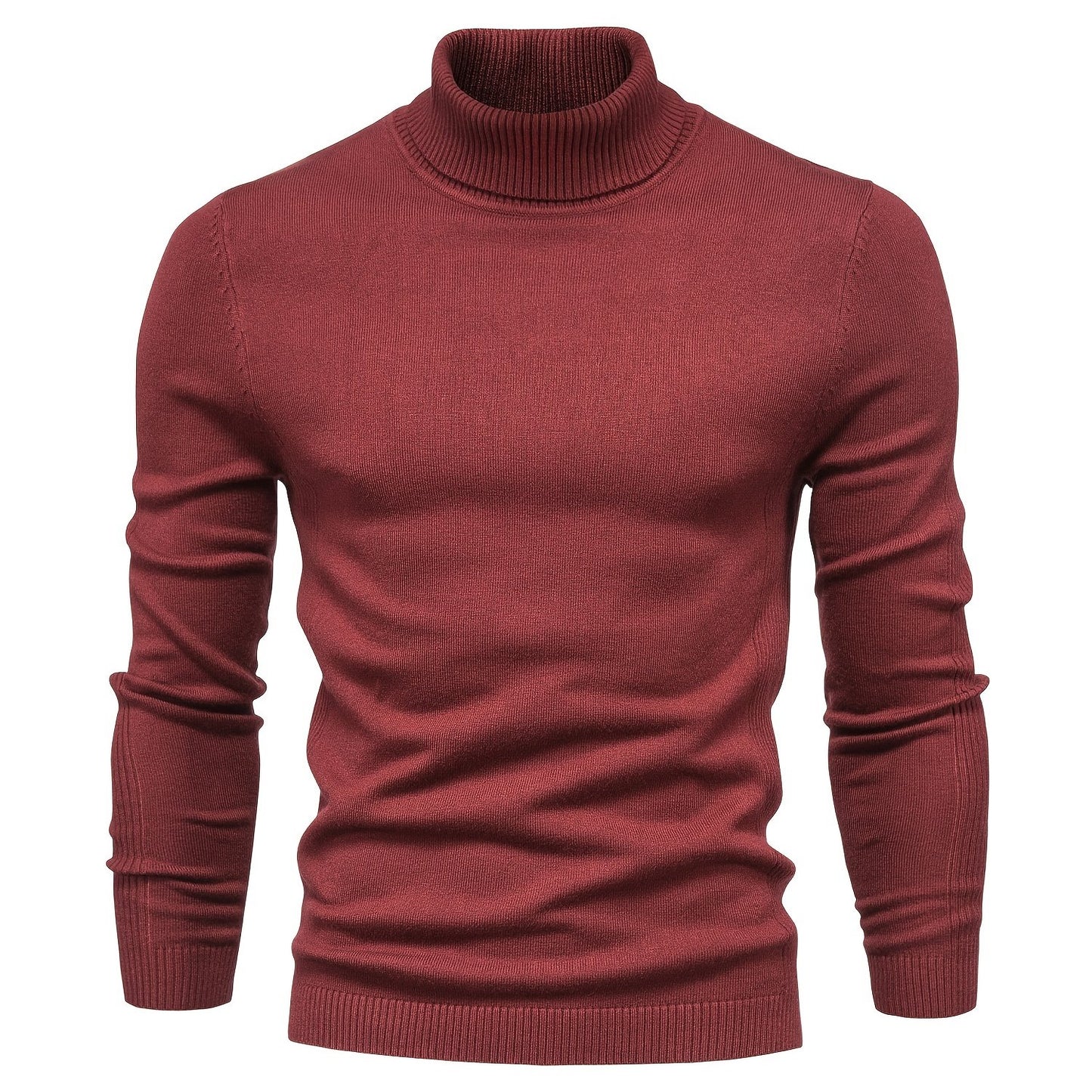 gbolsos All Match Best Sellers Autumn Winter Pullover Men Solid Turtleneck Sweaters