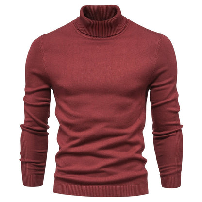 gbolsos All Match Best Sellers Autumn Winter Pullover Men Solid Turtleneck Sweaters