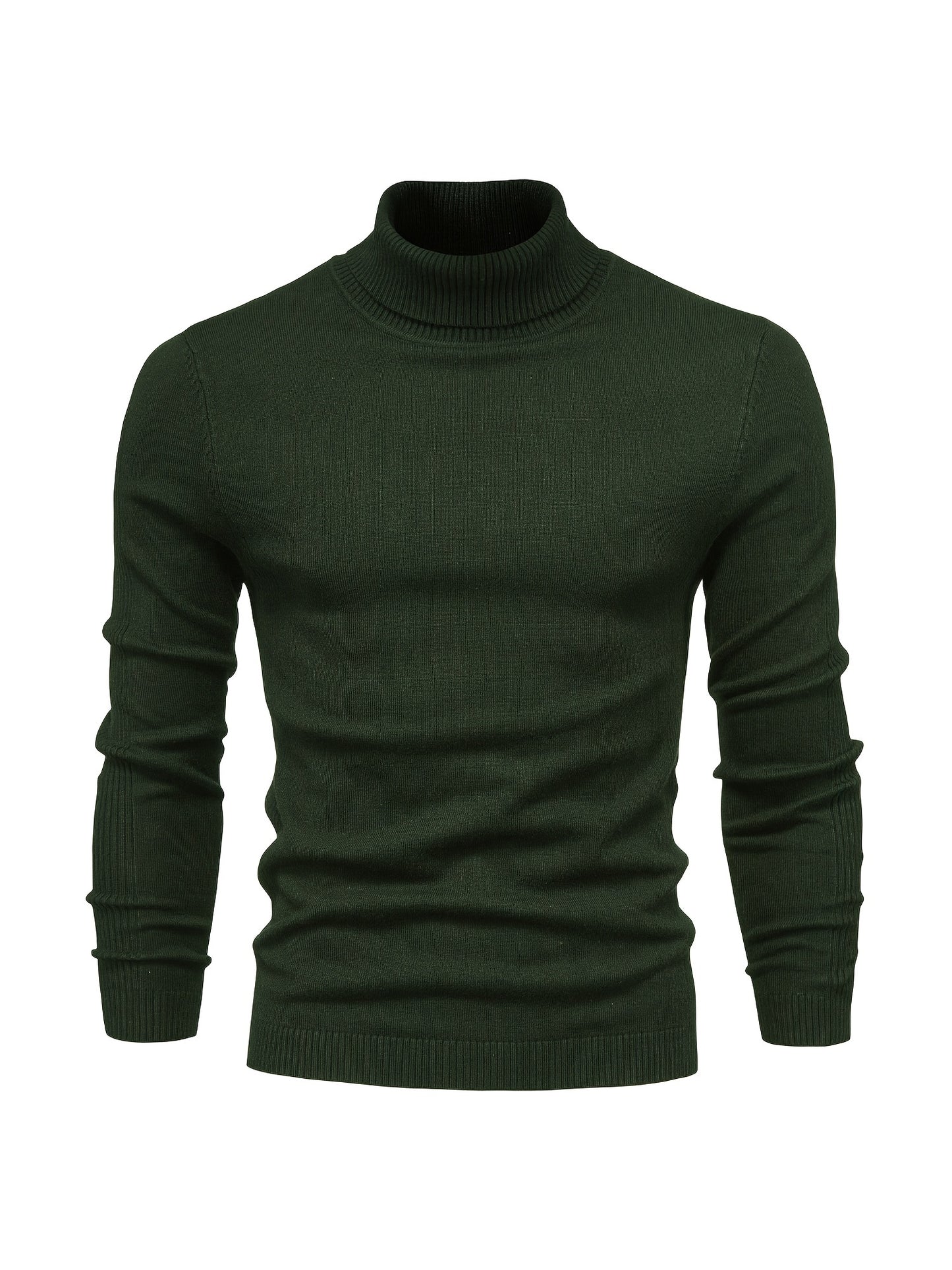 gbolsos All Match Best Sellers Autumn Winter Pullover Men Solid Turtleneck Sweaters