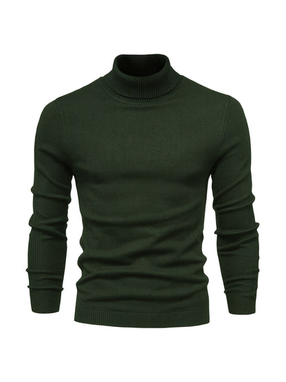 gbolsos All Match Best Sellers Autumn Winter Pullover Men Solid Turtleneck Sweaters