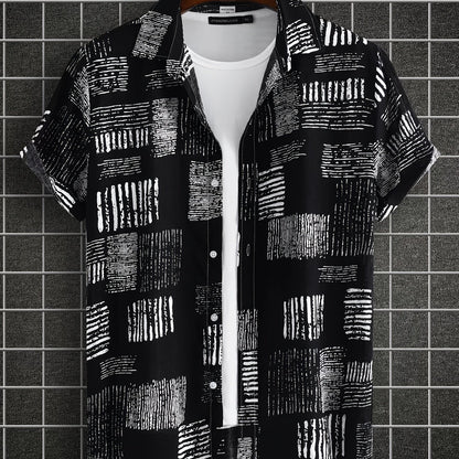 gbolsos  Men's Casual Short Sleeve Shirt, Male Hawaiian Shirt For Summer Beach Vacation