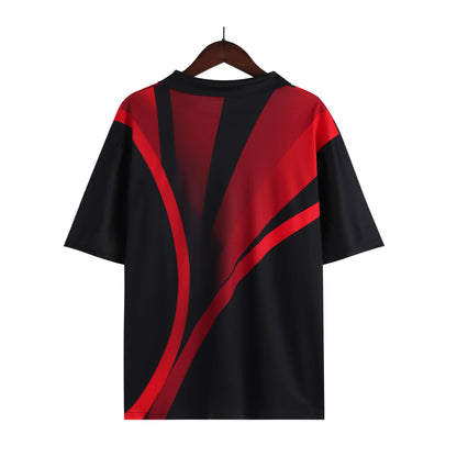 3D Men's Short Sleeve POPL Lapel Metal Zipper Best Selling Fashionable Men's Clothing
