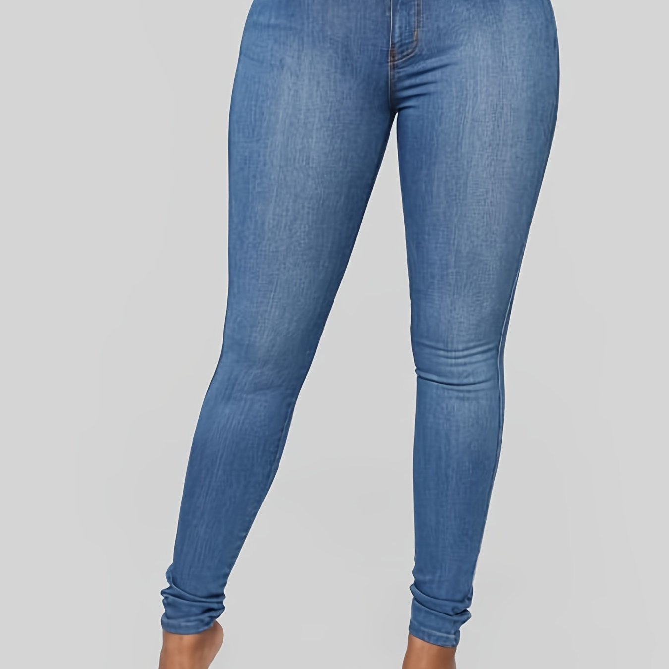 gbolsos  Stretchy Skinny Jeans, High-Rise Slim Fit Jeans, Versatile Pants For Every Day, Women's Clothing & Denim