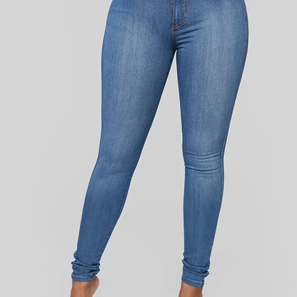 gbolsos  Stretchy Skinny Jeans, High-Rise Slim Fit Jeans, Versatile Pants For Every Day, Women's Clothing & Denim