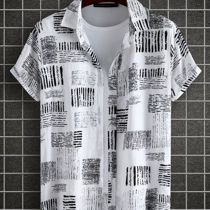 gbolsos  Men's Casual Short Sleeve Shirt, Male Hawaiian Shirt For Summer Beach Vacation