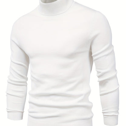 gbolsos All Match Best Sellers Autumn Winter Pullover Men Solid Turtleneck Sweaters