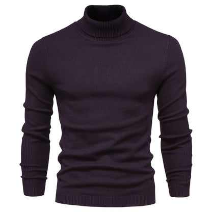 gbolsos All Match Best Sellers Autumn Winter Pullover Men Solid Turtleneck Sweaters