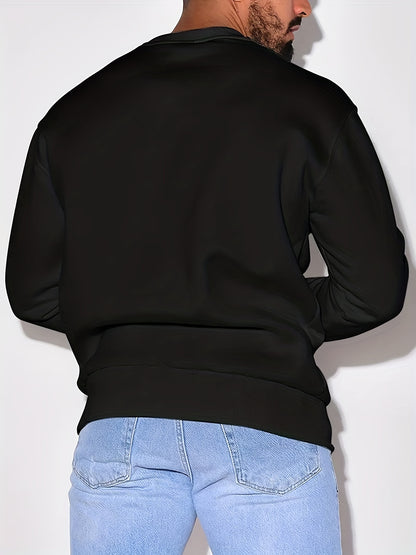 gbolsos  Men's Crew Neck Sweatshirt Pullover For Men It's OK Print Sweatshirts For Spring Fall Long Sleeve Tops