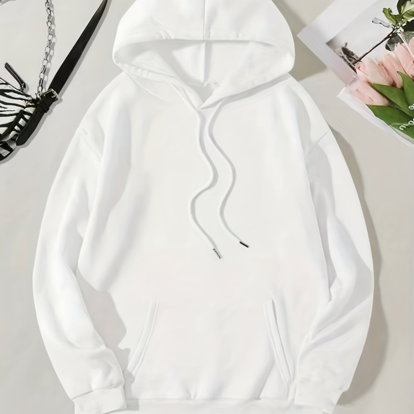 gbolsosWomen's Casual Pullover Long Sleeve Drawstring Sweatshirt With Pockets, Causal Sports Hoodie, Women's Sporty Sweatshirts