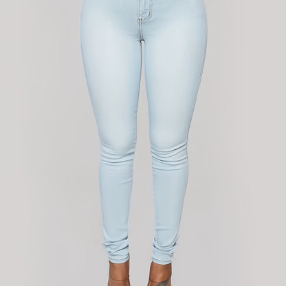 gbolsos  Stretchy Skinny Jeans, High-Rise Slim Fit Jeans, Versatile Pants For Every Day, Women's Clothing & Denim