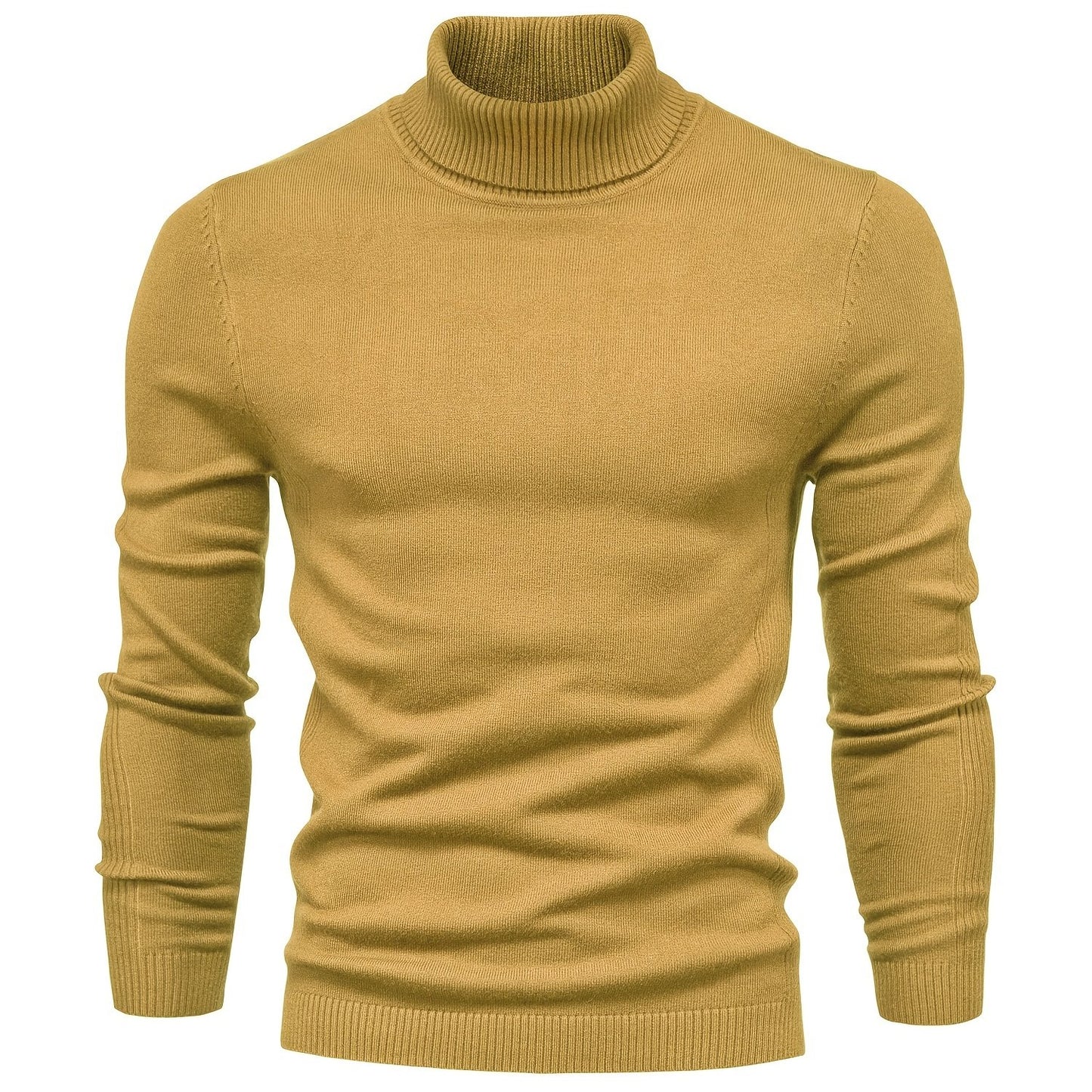 gbolsos All Match Best Sellers Autumn Winter Pullover Men Solid Turtleneck Sweaters
