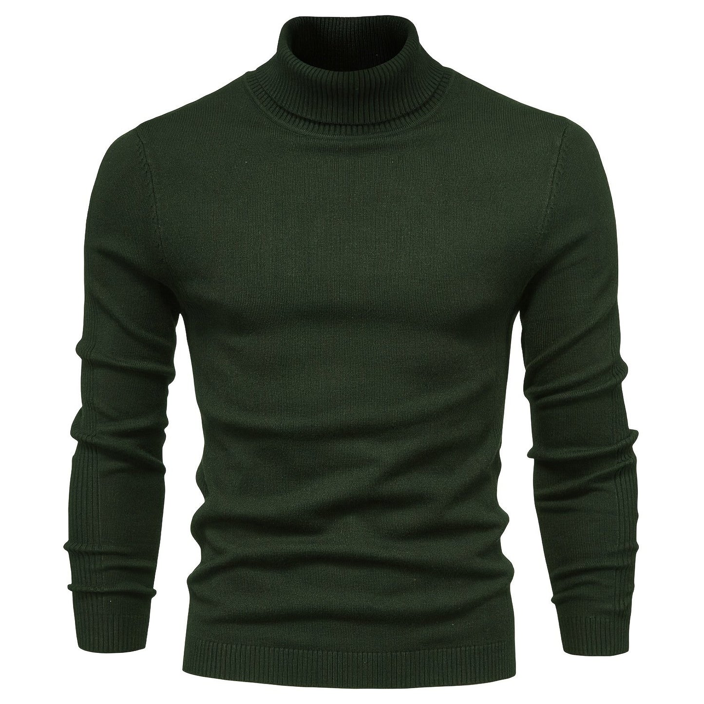 gbolsos All Match Best Sellers Autumn Winter Pullover Men Solid Turtleneck Sweaters