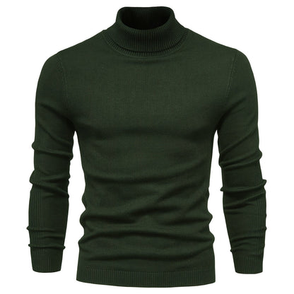 gbolsos All Match Best Sellers Autumn Winter Pullover Men Solid Turtleneck Sweaters