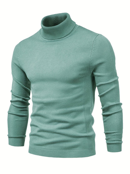 gbolsos All Match Best Sellers Autumn Winter Pullover Men Solid Turtleneck Sweaters