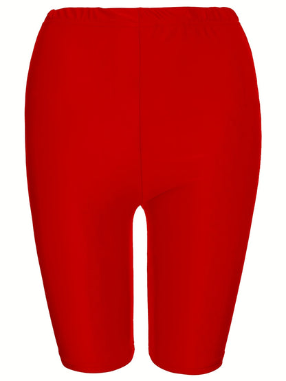 gbolsosHigh Waist Short Leggings, Slim Casual Bike Shorts, Women's Clothing