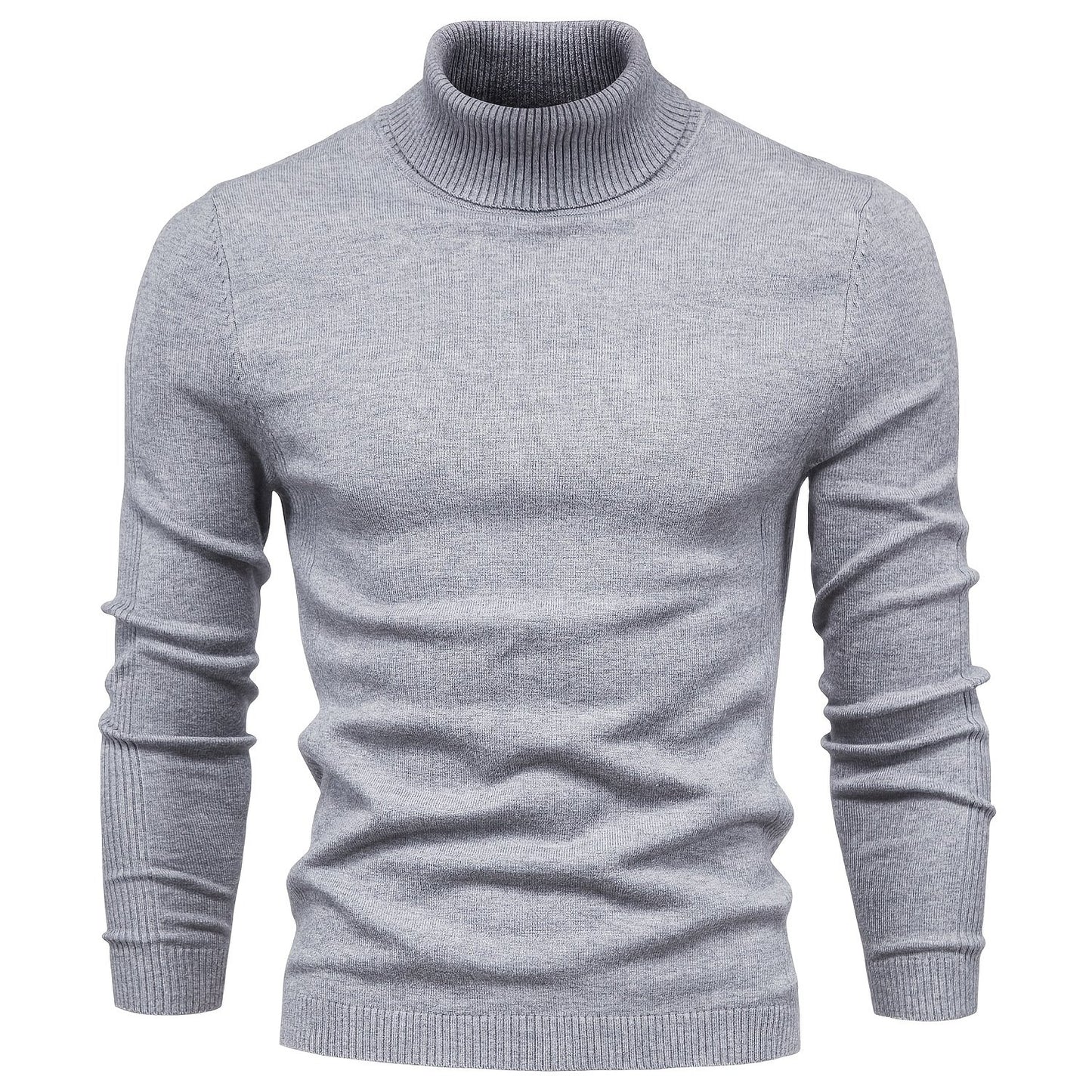 gbolsos All Match Best Sellers Autumn Winter Pullover Men Solid Turtleneck Sweaters