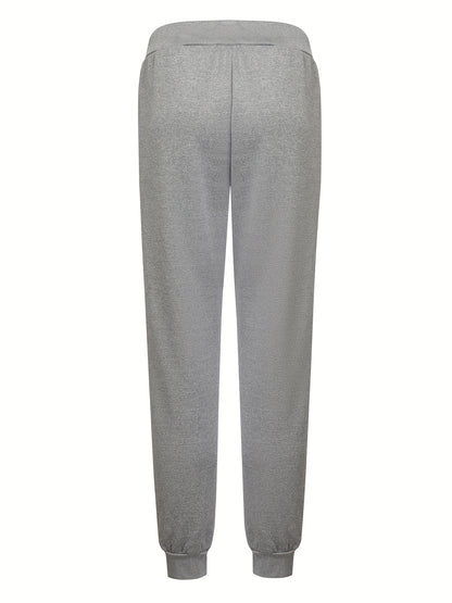 gbolsos "New York" Print Tapered Joggers, Men's Casual Stretch Waist Drawstring Sweatpants For All Seasons