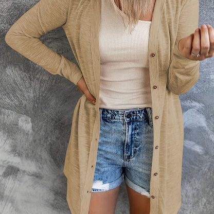 2025 gbolsos  Women's Sheer Long Sleeve Cardigan Fall Button Down Drape Kimono Dusters Lightweight Open Front Cardigan