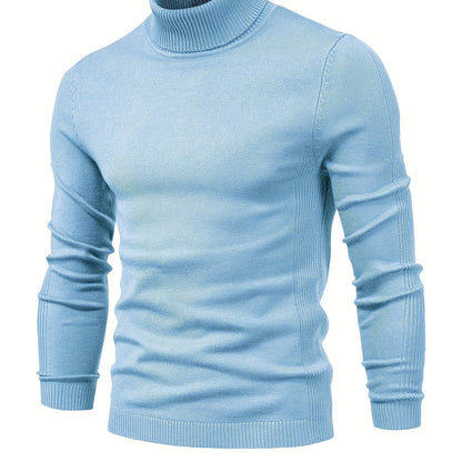 gbolsos All Match Best Sellers Autumn Winter Pullover Men Solid Turtleneck Sweaters