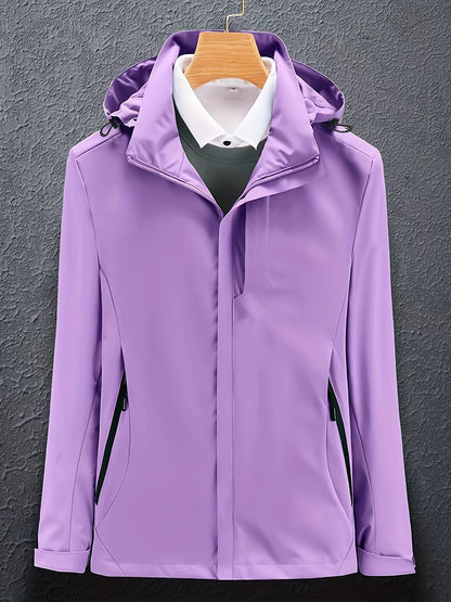 Women's Ski Jackets: Soft-Shell Windproof & Waterproof Jackets With Full Zipper - Perfect For Snowy Days!