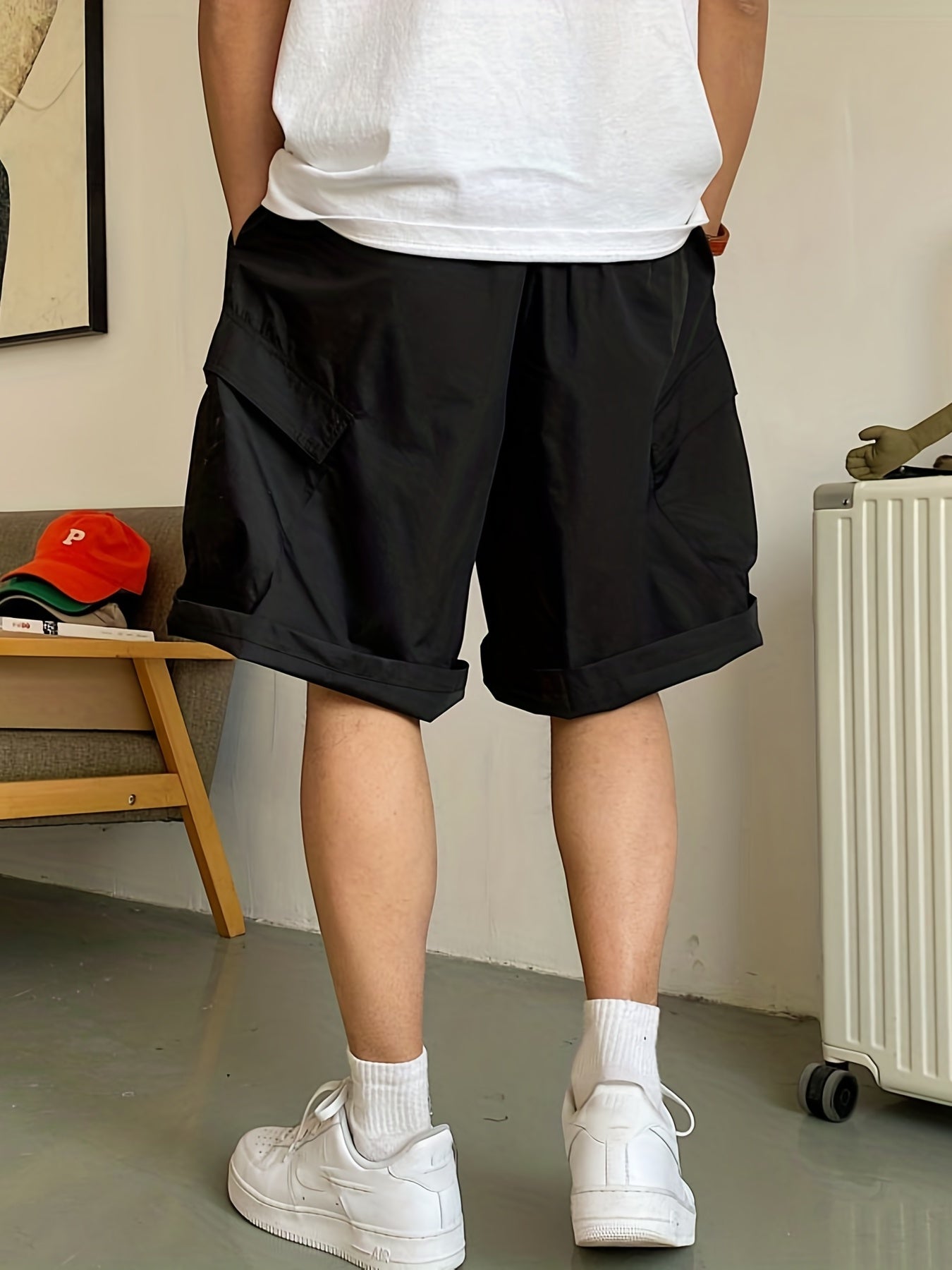 gbolsos   Men's Cargo Shorts, Summer Thin Multi-pocket Wear Casual Pants