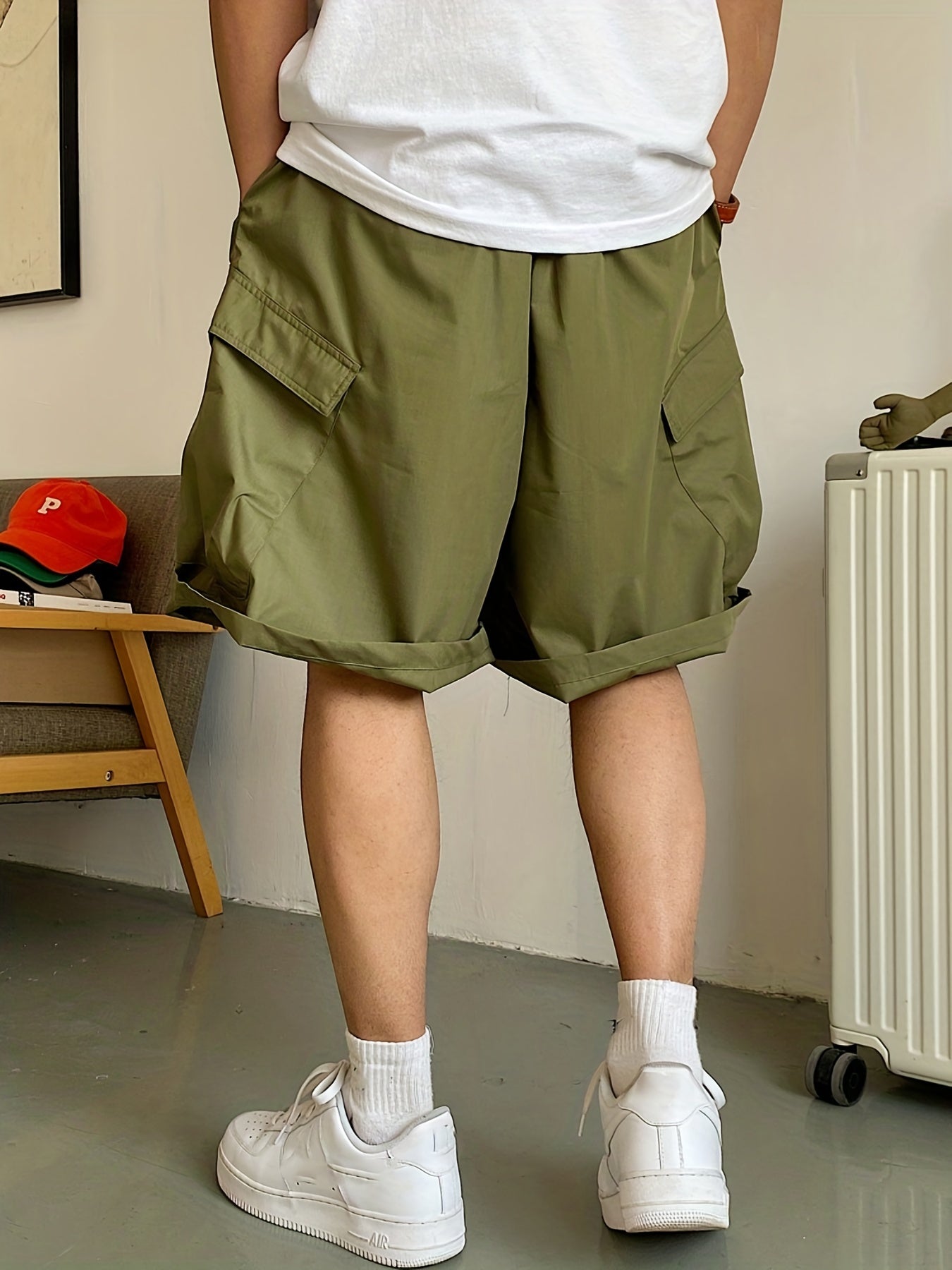 gbolsos   Men's Cargo Shorts, Summer Thin Multi-pocket Wear Casual Pants