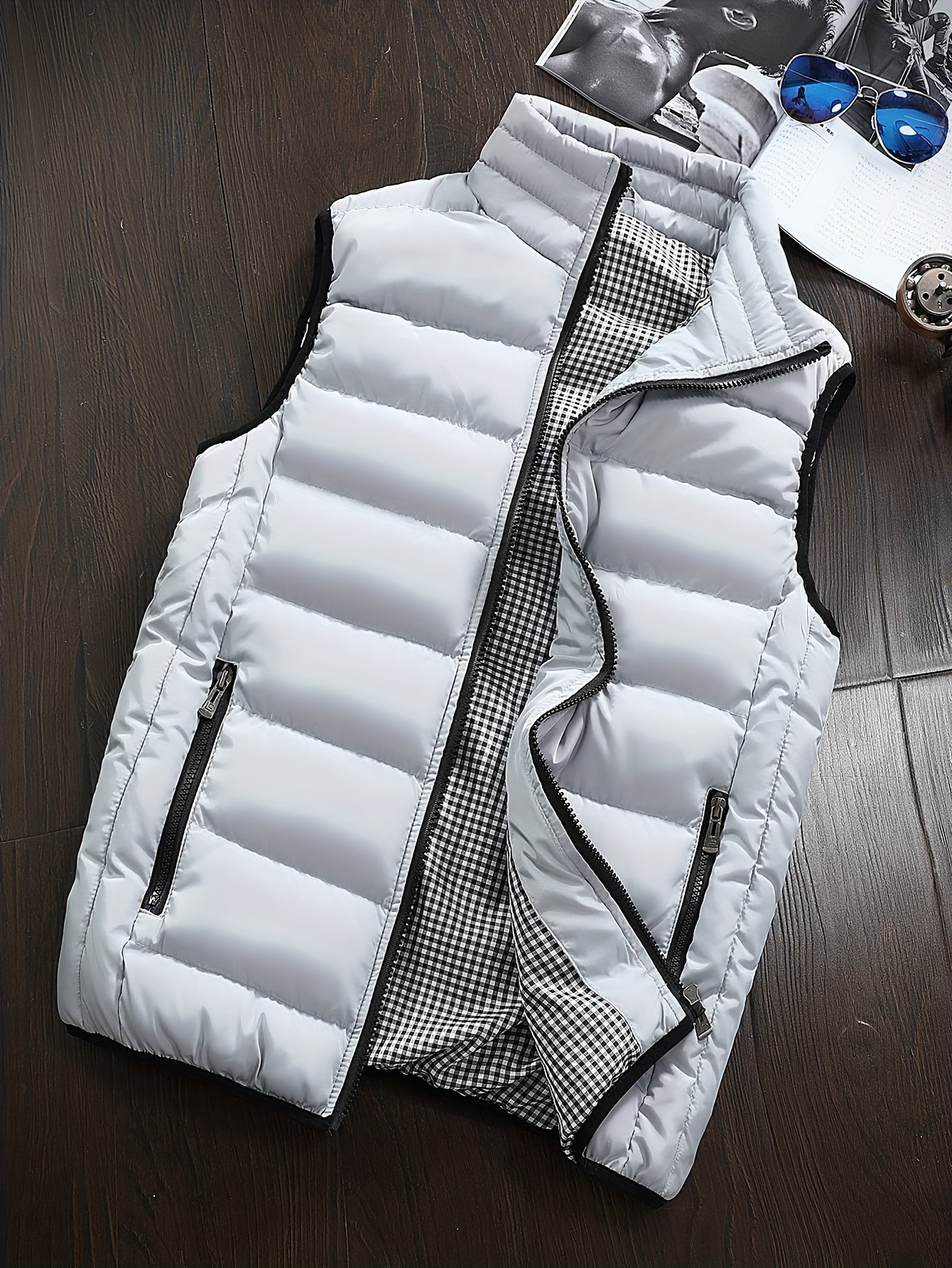 gbolsos  Winter Thick Vest For Men, Casual Black Warm Padded Sleeveless Jacket Best Sellers