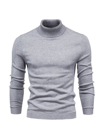 gbolsos All Match Best Sellers Autumn Winter Pullover Men Solid Turtleneck Sweaters