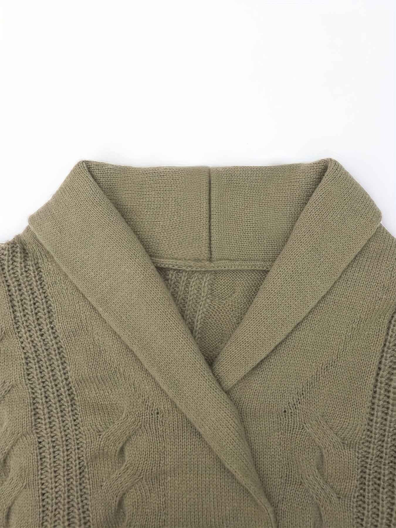 PLUS SIZE Men's Solid Casual Autumn/Winter Loose Top Knit Sweater Pullover Men's Clothing