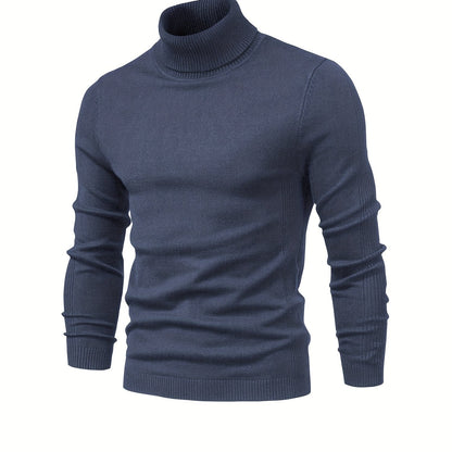 gbolsos All Match Best Sellers Autumn Winter Pullover Men Solid Turtleneck Sweaters