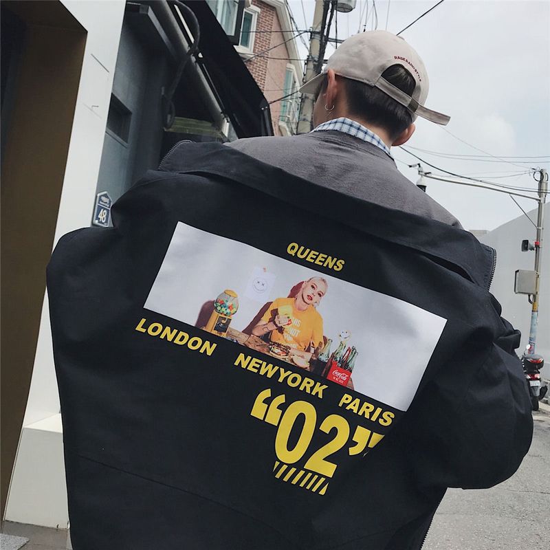 SS Street Hip Hop Baseball Uniform Lovers Jacket Korean Trend Cargo Techwear Jacket Men Women Unique Campus Cool Wear Tops