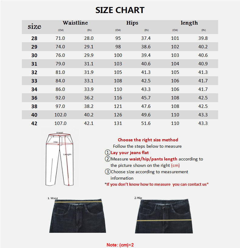 New Jeans Men's Stretch Jeans Classic Style Fashion Casual Business Cotton High Quality Fashion Jeans Men's Slim Pants Size28-40