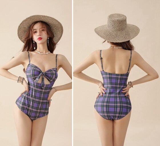 Korea Style Sexy Off Shoulder One Piece Swimsuit Women Sexy Bandage Bodysuit Monokini High Waist Swimwear Bathing Suit Beachwear