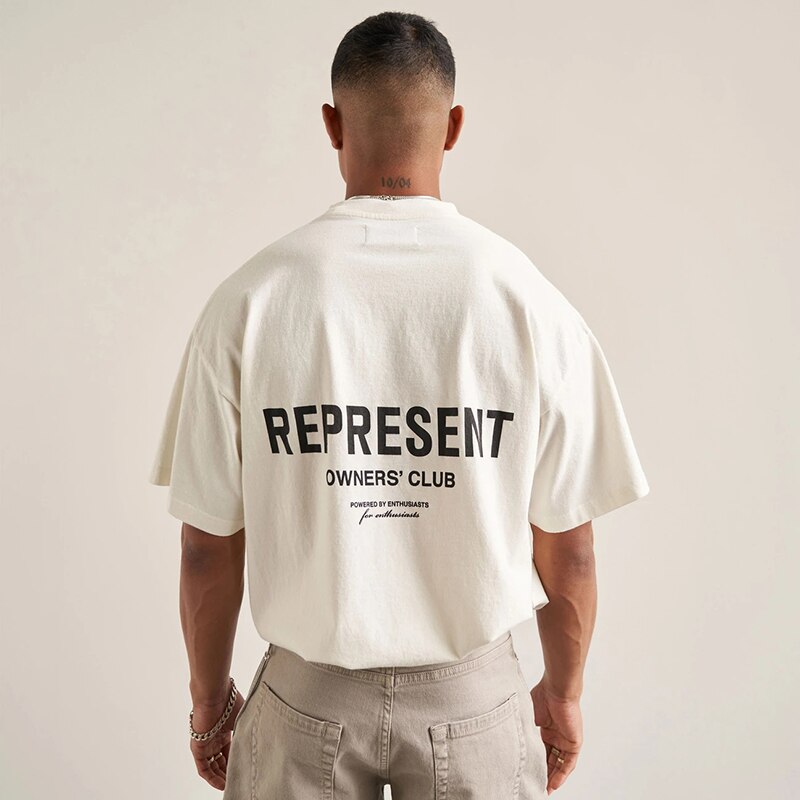 GbolsosSummer Simple Letter Printed Short Sleeve Tee Shirts Men Fashion Loose O-Neck T Shirt Casual Mens 2022 Baggy Tops New Streetwear