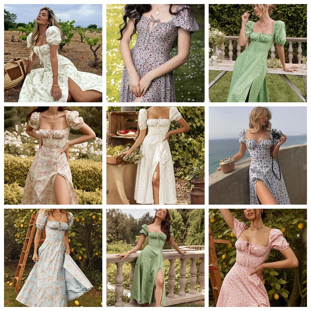 High Quality Women Summer Dress Sexy Maxi Bodycon Dress   Floral Printing House of Cb Elegant Prom Evening Party Dress