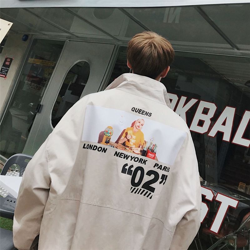 SS Street Hip Hop Baseball Uniform Lovers Jacket Korean Trend Cargo Techwear Jacket Men Women Unique Campus Cool Wear Tops