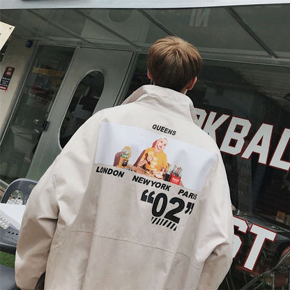 SS Street Hip Hop Baseball Uniform Lovers Jacket Korean Trend Cargo Techwear Jacket Men Women Unique Campus Cool Wear Tops