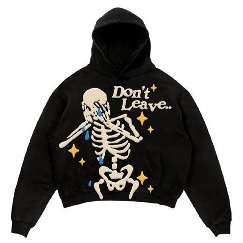 Gbolsos Print Harajuku Street Embroidery Y2K American Retro Comic  Loose Hooded Sweater Loose Autumn Trend Sweater Couple Jacket