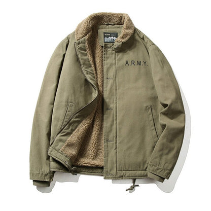Gbolsos Winter Cashmere Jackets Men Thicken Warm Lapel Cotton-padded Clothes Male Outdoors Camping Loose Coats Mens Chaqueta Hombre 4XL