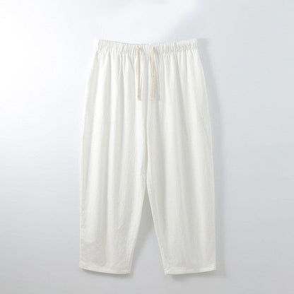 Summer pants men 5XL 6XL 7XL 8XL 9XL 10XL 11XL 12XL Waist 170cm Plus size Cotton linen large size trousers men 5 colors