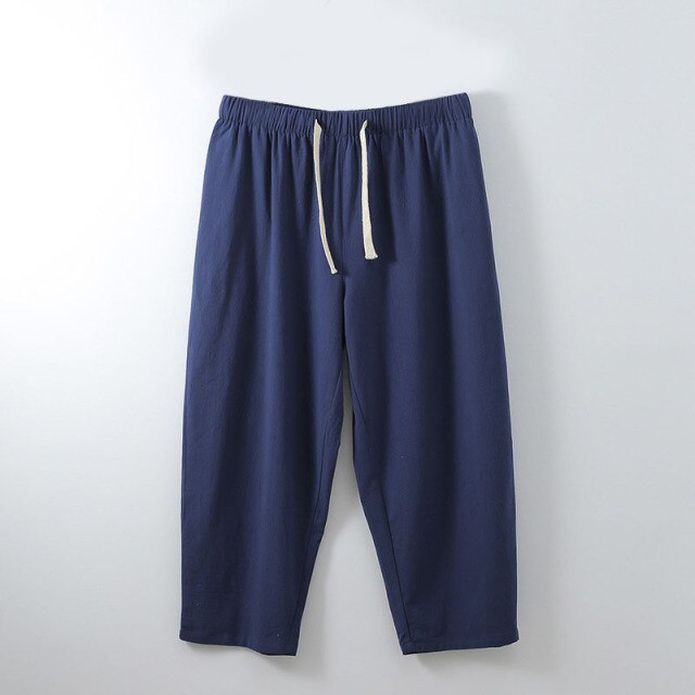 Summer pants men 5XL 6XL 7XL 8XL 9XL 10XL 11XL 12XL Waist 170cm Plus size Cotton linen large size trousers men 5 colors