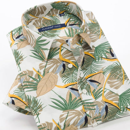 GbolsosMen's short sleeve Hawaiian shirt, quick-drying shirt, larger Asian size, summer 2021, casual and floral, beach,XXL-10XL for men