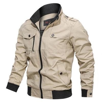 Gbolsos2021 Military Jacket Men Spring Autumn Cotton Windbreaker Pilot Coat Army Men's Bomber Jackets Cargo Flight Jacket Male Clothes