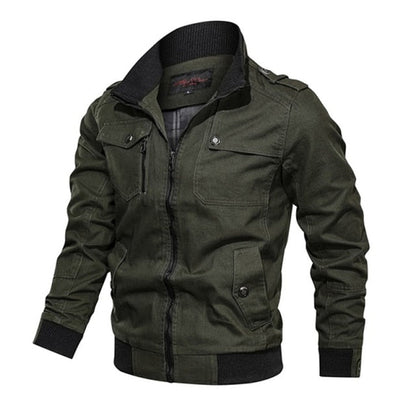Gbolsos2021 Military Jacket Men Spring Autumn Cotton Windbreaker Pilot Coat Army Men's Bomber Jackets Cargo Flight Jacket Male Clothes