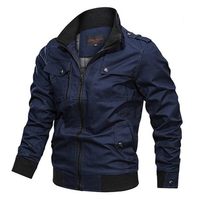 Gbolsos2021 Military Jacket Men Spring Autumn Cotton Windbreaker Pilot Coat Army Men's Bomber Jackets Cargo Flight Jacket Male Clothes