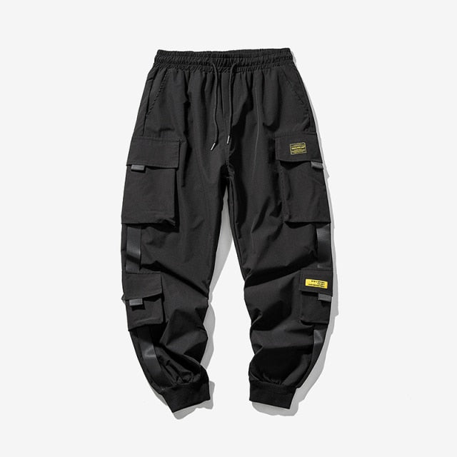 GbolsosStreetwear Black Mens Harem Joggers Pants Men Cargo Pants 2021 Hip Hop Casual Pockets Sweatpants Male Oversized Fashion Trousers